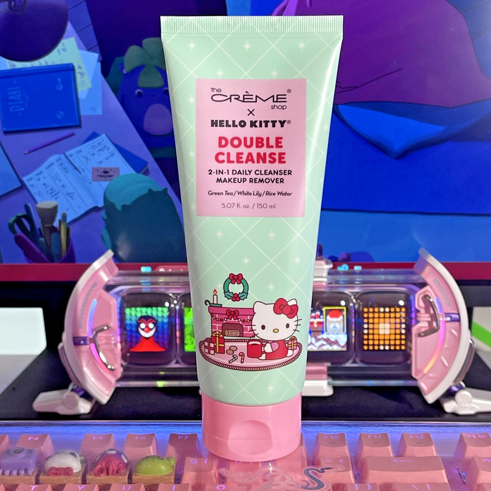 The Creme Shop Sanrio Hello Kitty Makeup Remover Double Cleanse 2-in-1 Green Tea